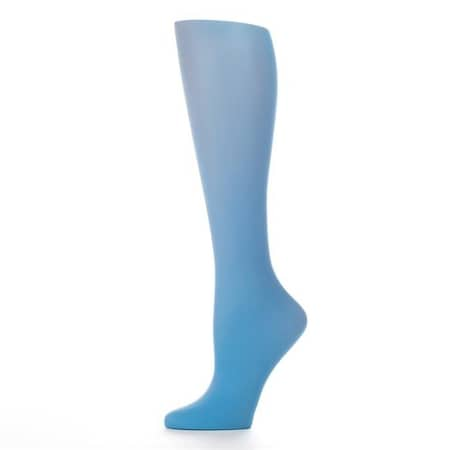 Celeste Stein Celeste-Stein-CMPS-3-PERW-SOLID 20-30 MmHg Womens Compression Sock With Solid Pattern; Periwinkle - Regular